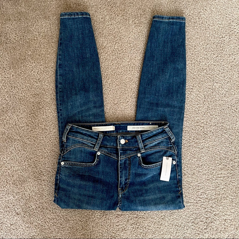 Pilcro and the Letterpress by Anthropologie HiRise Skinny Jeans NWT